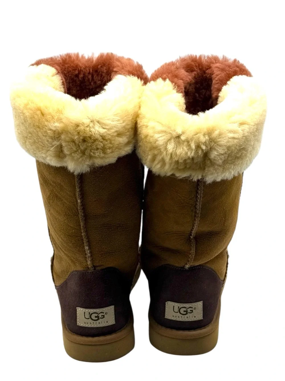 Ugg Australia Classic Tall Boot 5818 Brown Colorblock Patchwork Vintage 2000s